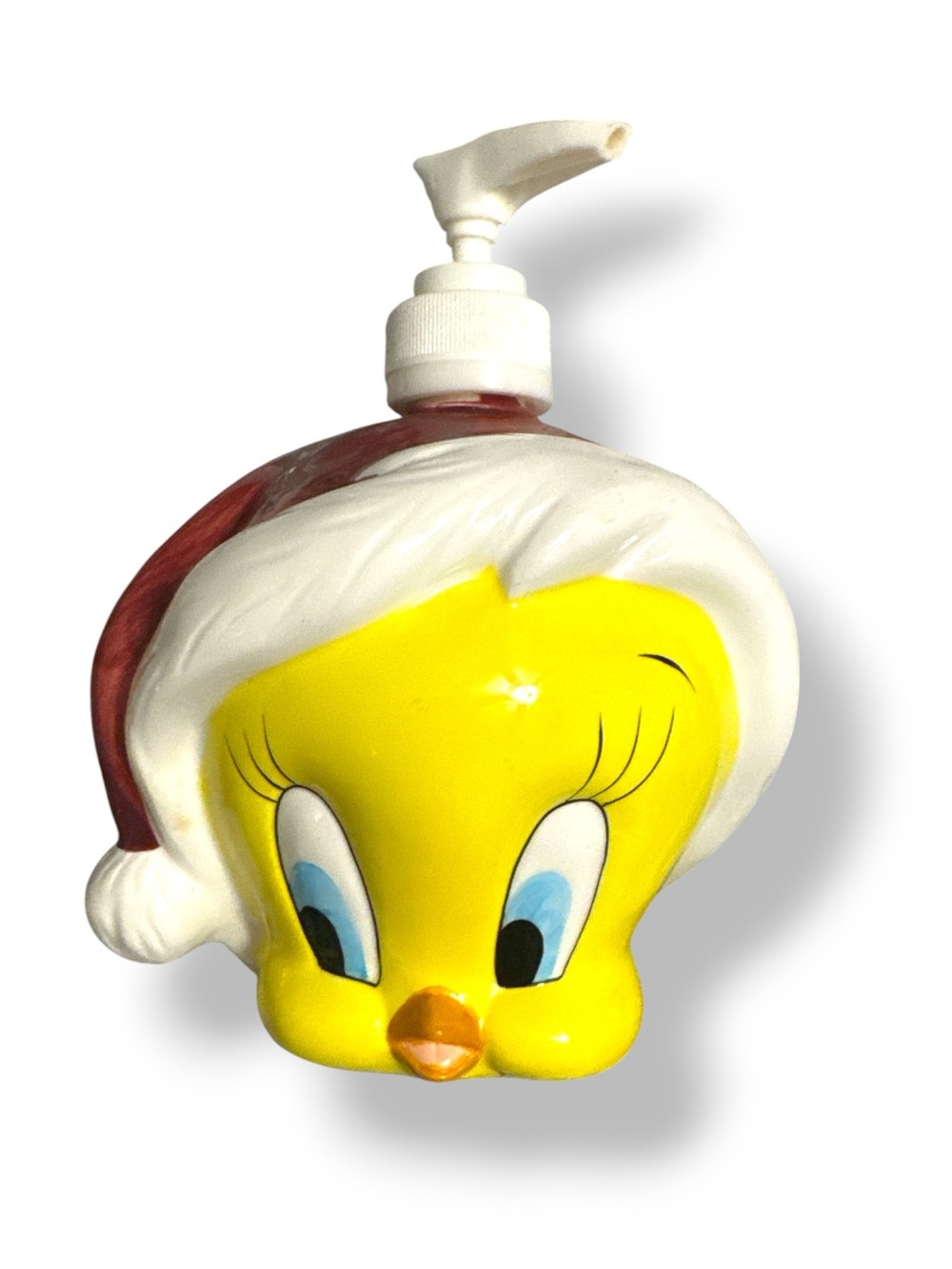 Extremely Rare Vintage Tweety Bird Holiday Soap Dispenser from Warner Brothers